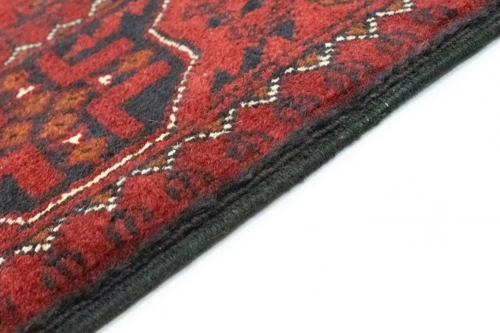 Løper Afghanske tepper - Kunduz - 302 x 78 cm - rød
