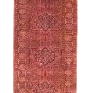 Løper Afghanske tepper - Kunduz - 390 x 82 cm - rød