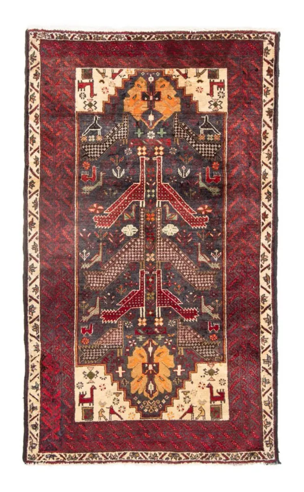 Løper Balutsj-teppe - 175 x 97 cm - rød