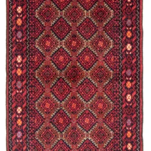 Løper Balutsj-teppe - 175 x 95 cm - rød