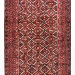 Løper Balutsj-teppe - 180 x 93 cm - rød