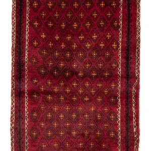 Løper Balutsj-teppe - 182 x 103 cm - mørk rød
