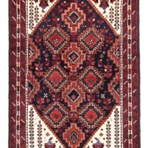 Løper Balutsj-teppe - 185 x 103 cm - mørkeblå