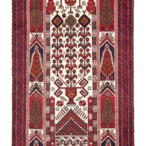 Løper Balutsj-teppe - 187 x 100 cm - beige