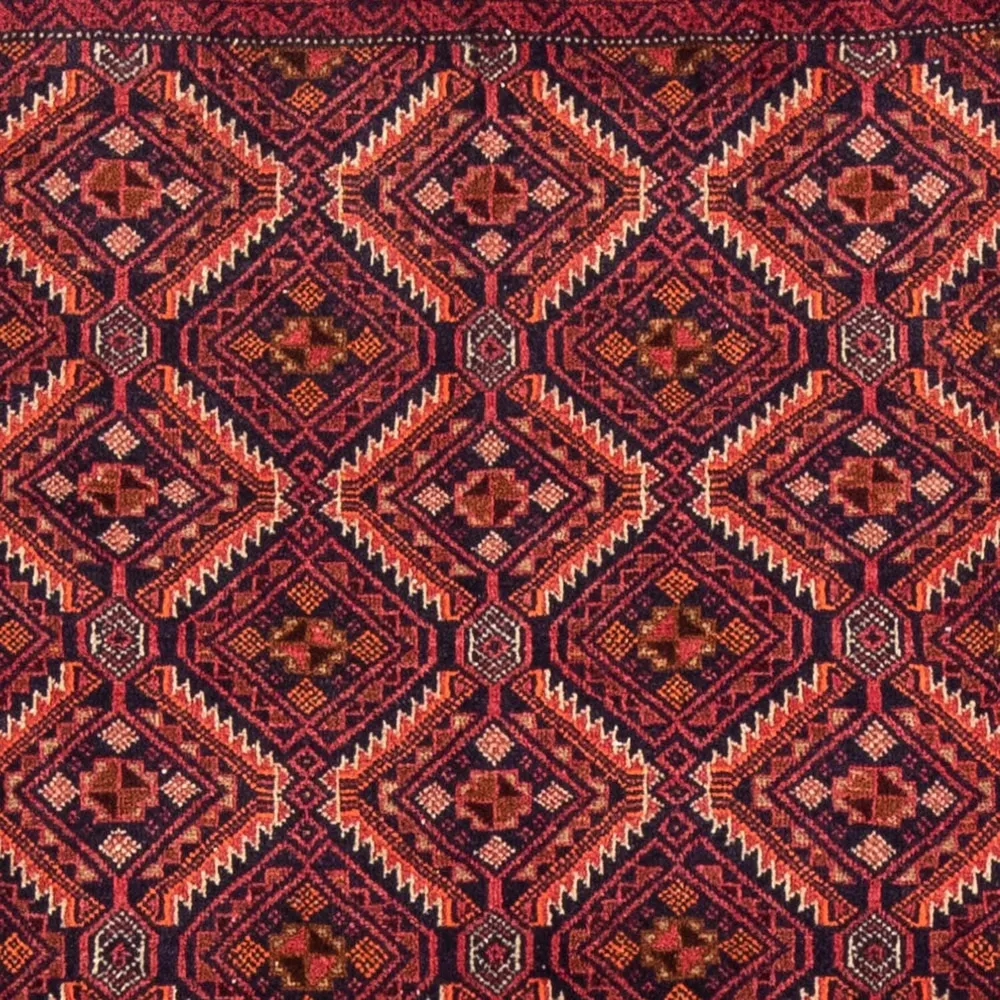 Løper Balutsj-teppe - 190 x 105 cm - rød