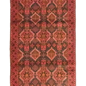 Løper Balutsj-teppe - 195 x 110 cm - oransje