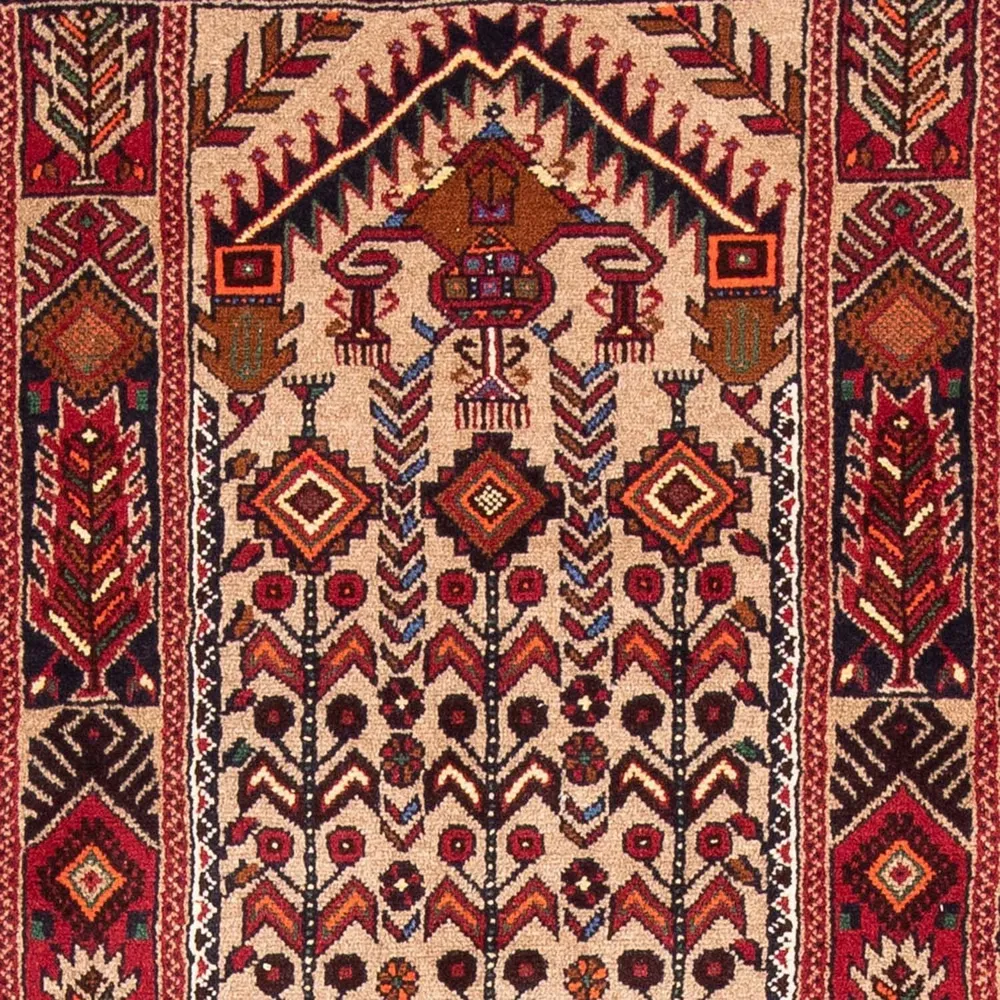 Løper Balutsj-teppe - 195 x 99 cm - flerfarget