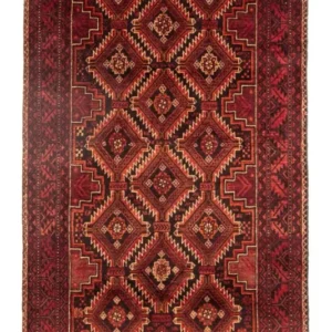 Løper Balutsj-teppe - 196 x 97 cm - flerfarget