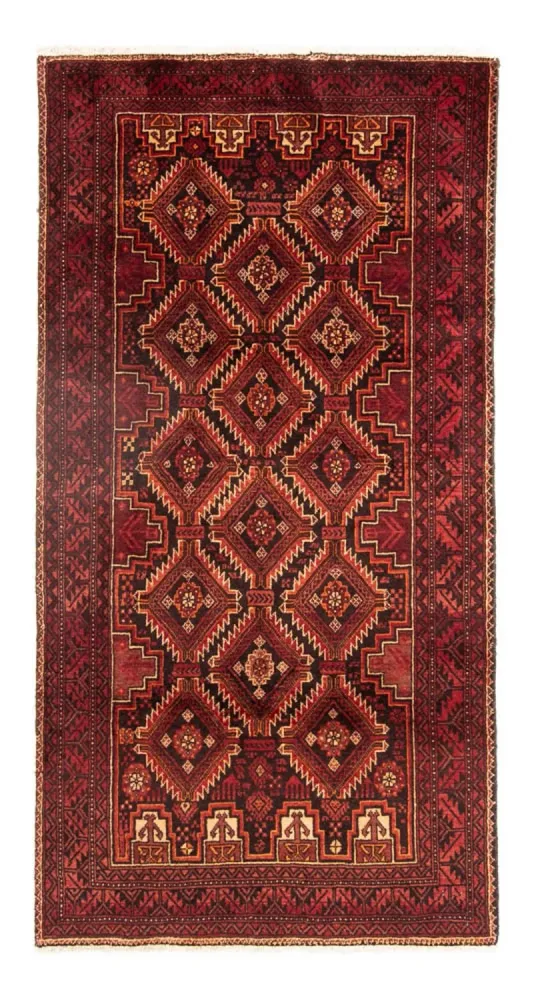 Løper Balutsj-teppe - 196 x 97 cm - flerfarget