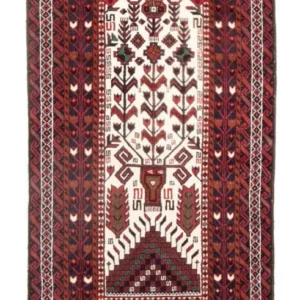 Løper Balutsj-teppe - 197 x 100 cm - beige