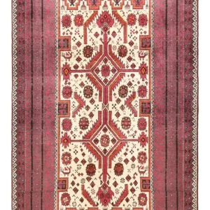 Løper Balutsj-teppe - 198 x 102 cm - lilla