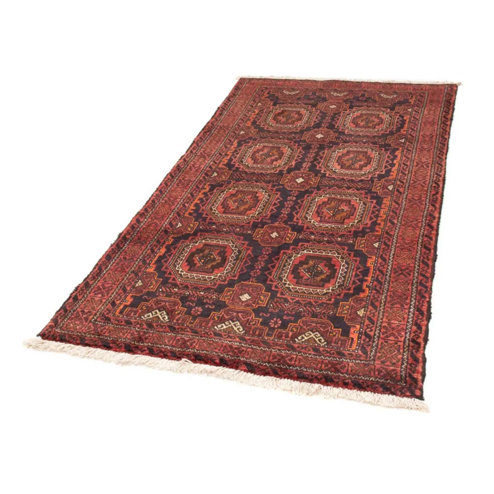 Løper Balutsj-teppe - 200 x 106 cm - lys rød