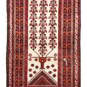 Løper Balutsj-teppe - 204 x 109 cm - beige