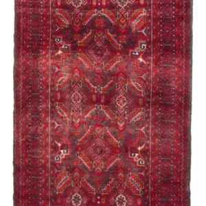 Løper Balutsj-teppe - 212 x 105 cm - rød