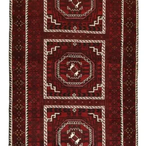 Løper Balutsj-teppe - 214 x 110 cm - rust