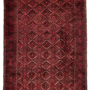 Løper Balutsj-teppe - 230 x 125 cm - rød