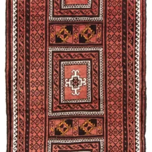 Løper Balutsj-teppe - 240 x 114 cm - rust