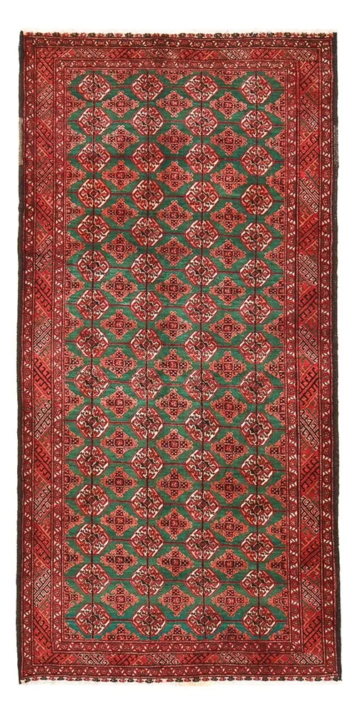 Løper Balutsj-teppe - 292 x 142 cm - rød