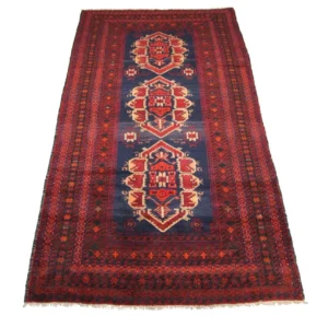Løper Balutsj-teppe - 294 x 142 cm - blå