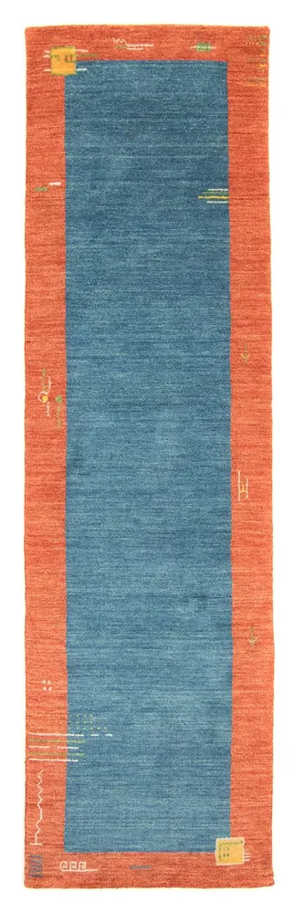 Løper Gabbeh teppe - Indus - 200 x 80 cm - blå