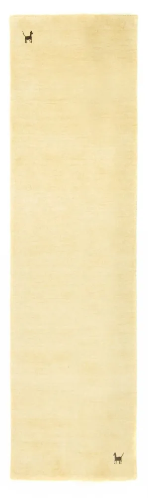 Løper Gabbeh teppe - Indus - 200 x 80 cm - beige