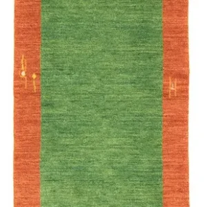 Løper Gabbeh teppe - Indus - 200 x 80 cm - grønn