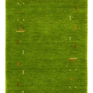 Løper Gabbeh teppe - Indus - 240 x 80 cm - grønn