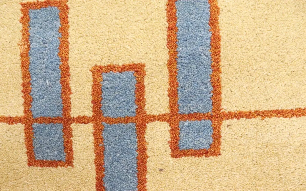 Løper Gabbeh teppe - Indus - 298 x 80 cm - beige