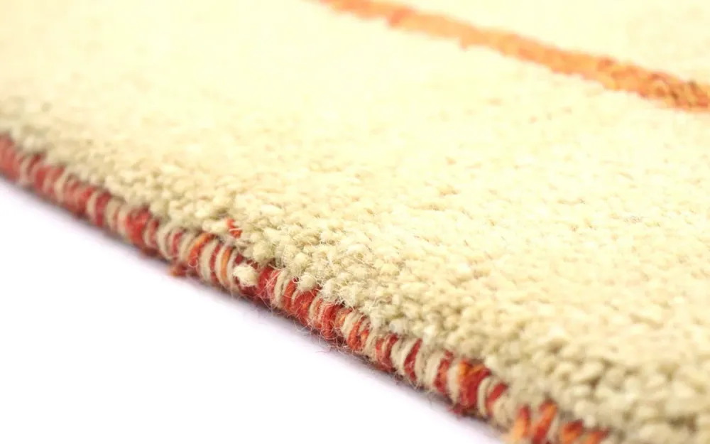 Løper Gabbeh teppe - Indus - 298 x 80 cm - beige
