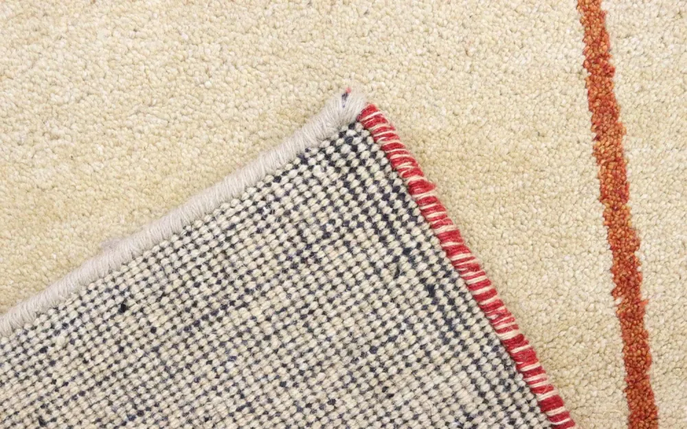 Løper Gabbeh teppe - Indus - 298 x 80 cm - beige
