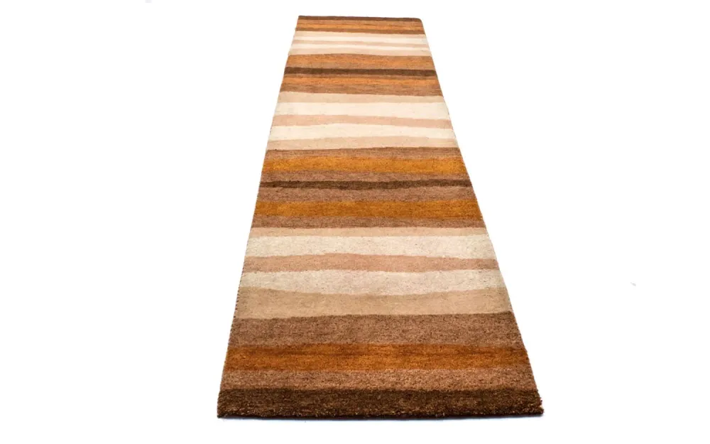 Løper Gabbeh teppe - Indus - 300 x 80 cm - flerfarget