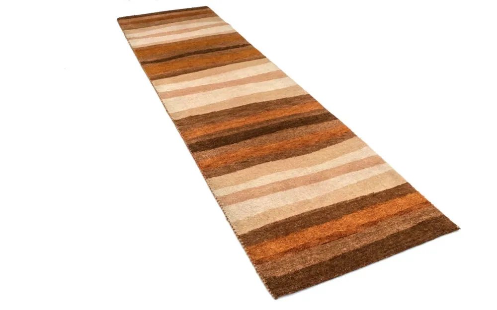 Løper Gabbeh teppe - Indus - 300 x 80 cm - flerfarget