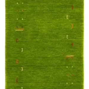 Løper Gabbeh teppe - Indus - 400 x 80 cm - grønn