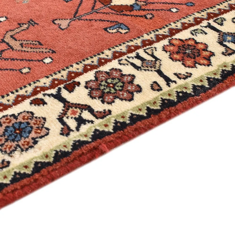Løper Gabbeh teppe - Kashkuli persisk teppe - 162 x 65 cm - lys rød
