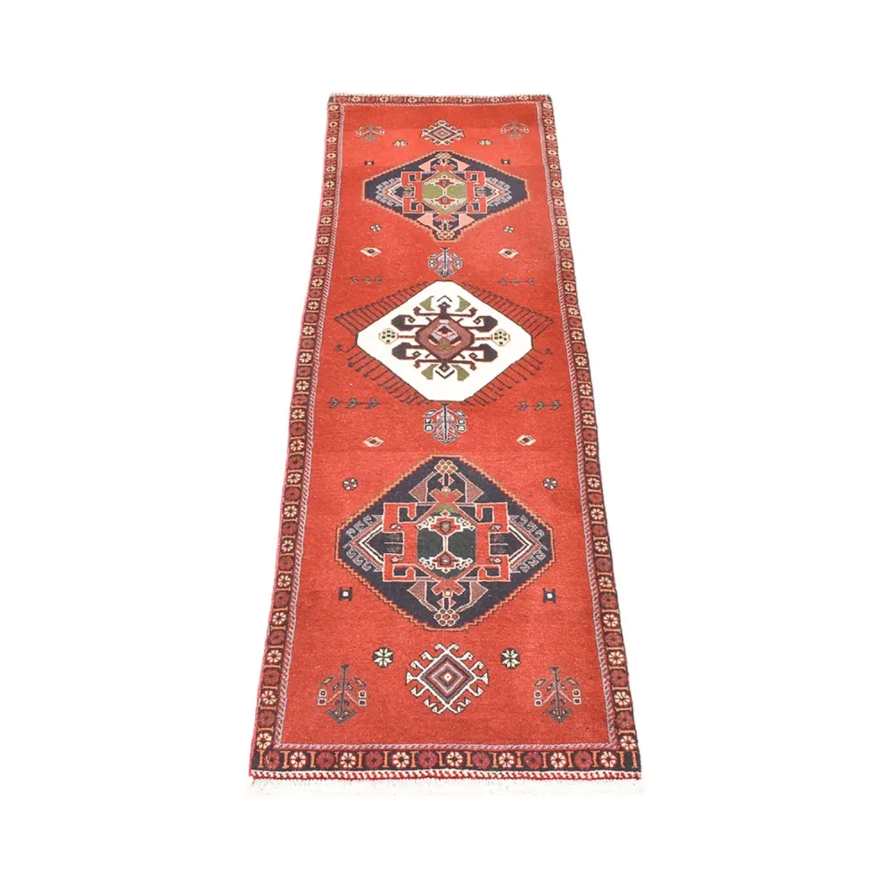 Løper Gabbeh teppe - Kashkuli persisk teppe - 197 x 54 cm - rød