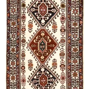 Løper Gabbeh teppe - Kashkuli persisk teppe - 200 x 63 cm - flerfarget