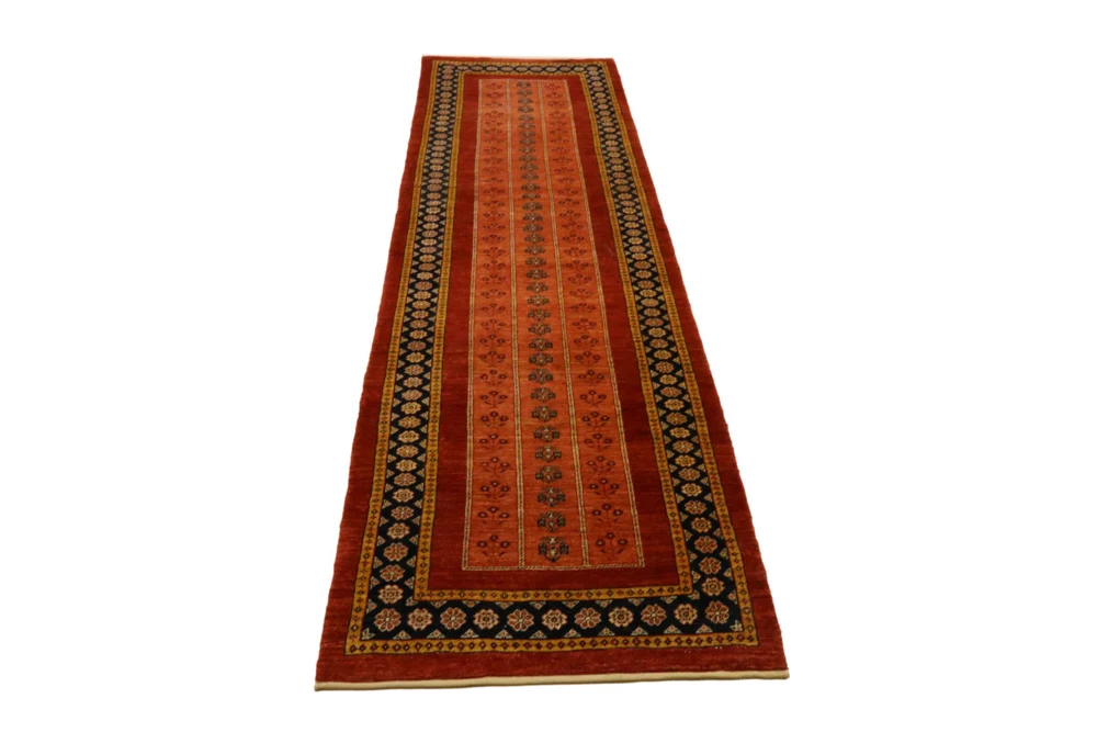 Løper Gabbeh teppe - Kashkuli persisk teppe - 290 x 82 cm - lys rød