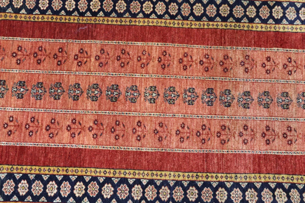 Løper Gabbeh teppe - Kashkuli persisk teppe - 290 x 82 cm - lys rød