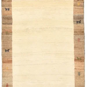 Løper Gabbeh teppe - Loribaft persisk teppe - 205 x 87 cm - sand
