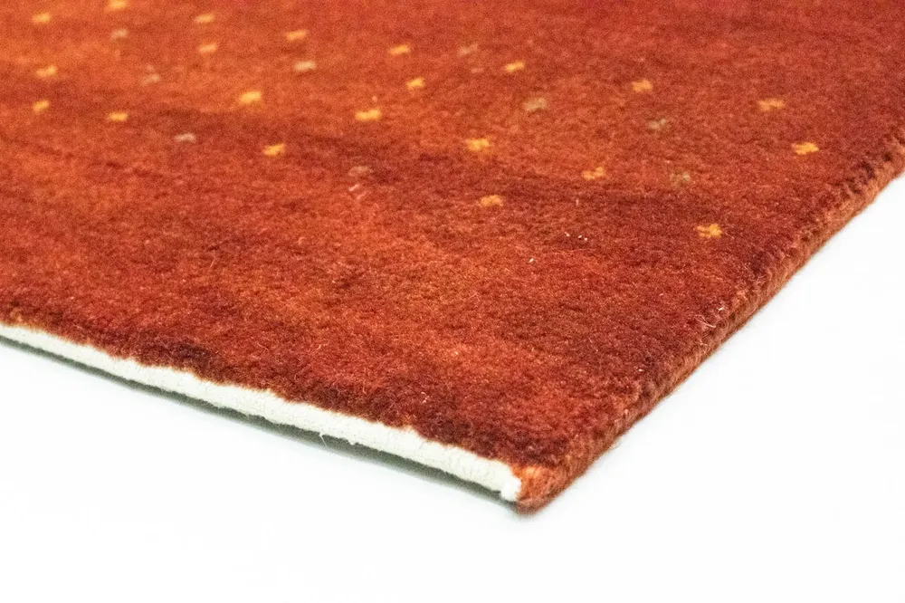 Løper Gabbeh teppe - Loribaft persisk teppe - 266 x 70 cm - rød