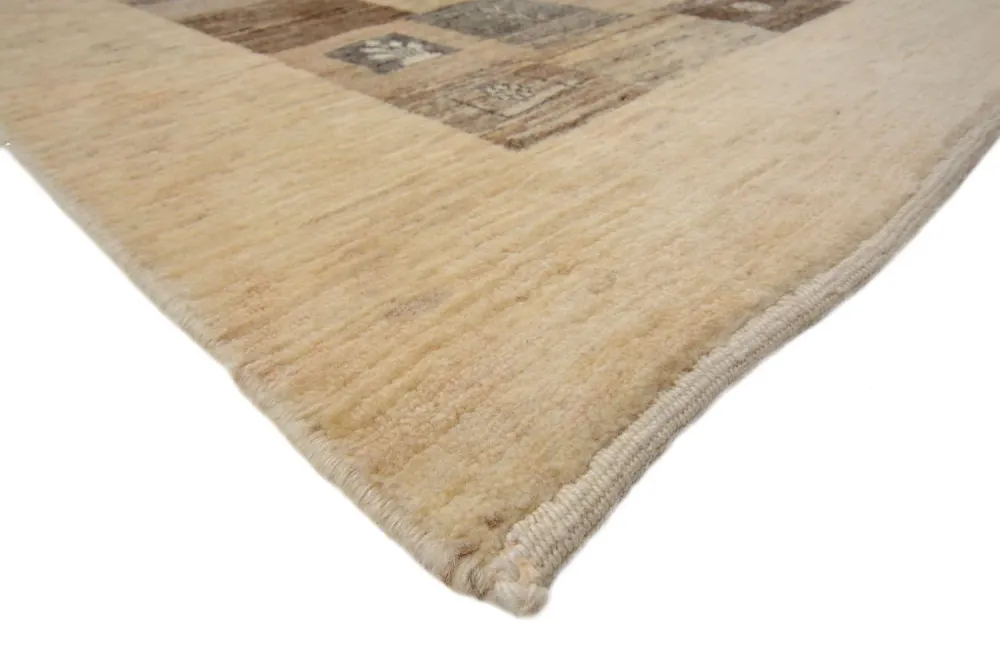 Løper Gabbeh teppe - Loribaft persisk teppe - 512 x 101 cm - lysebrun