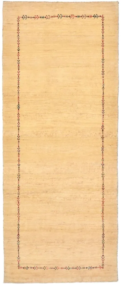 Løper Gabbeh teppe - Loribaft persisk teppe - 199 x 79 cm - natur