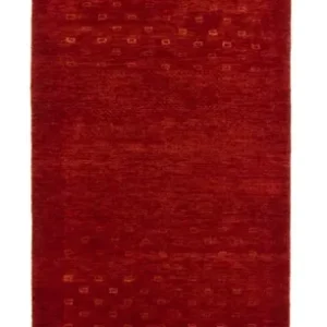 Løper Gabbeh teppe - Loribaft persisk teppe - 307 x 80 cm - rød