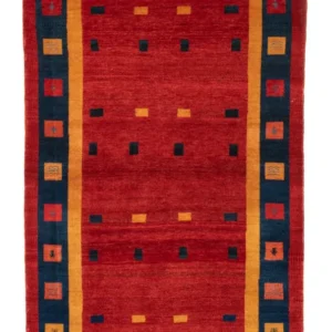 Løper Gabbeh teppe - Loribaft persisk teppe - 175 x 102 cm - rød