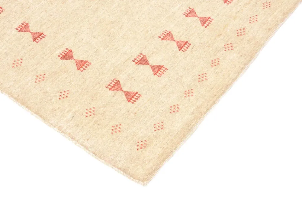 Løper Gabbeh teppe - Loribaft persisk teppe - 201 x 85 cm - beige