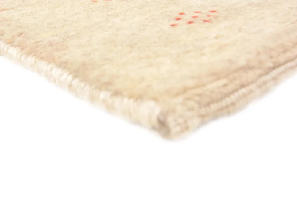 Løper Gabbeh teppe - Loribaft persisk teppe - 201 x 85 cm - beige