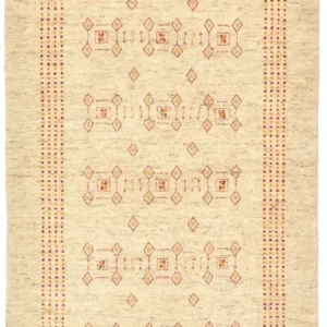 Løper Gabbeh teppe - Loribaft persisk teppe - 195 x 79 cm - beige
