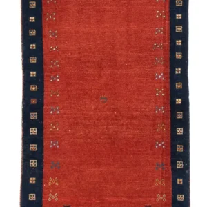 Løper Gabbeh teppe - Loribaft persisk teppe - 190 x 85 cm - rød