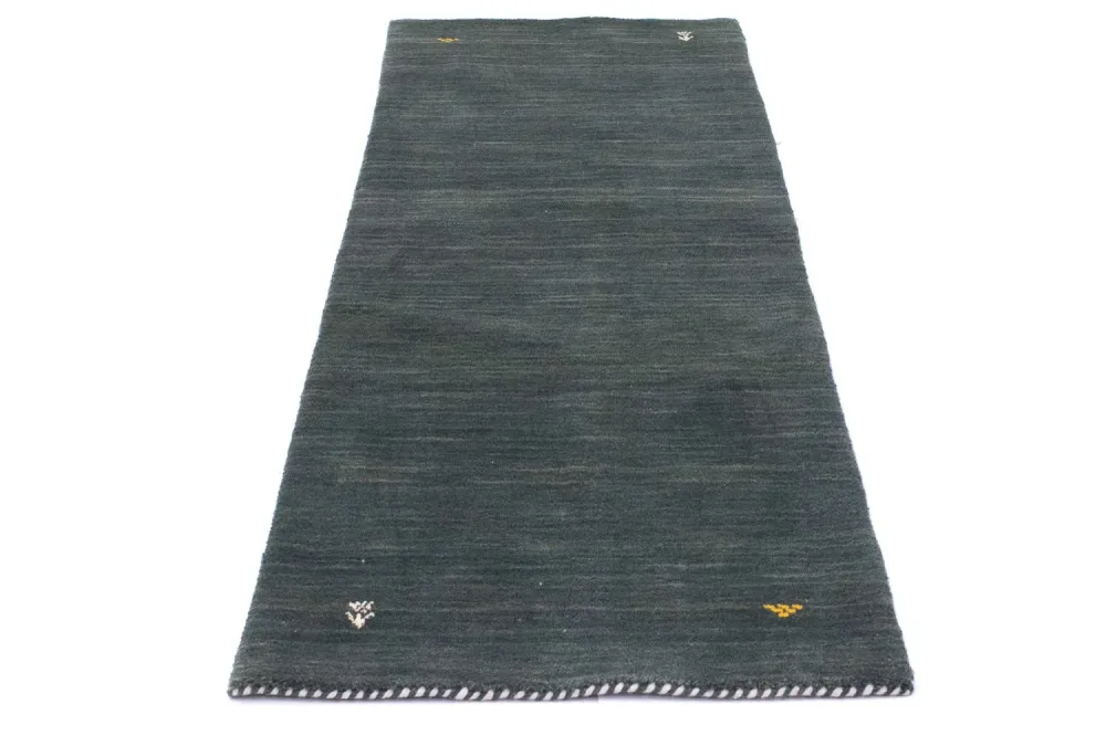 Løper Gabbeh teppe - Softy - 184 x 62 cm - grønn