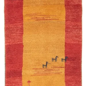 Løper Gabbeh-teppe - persisk - 177 x 75 cm - flerfarget